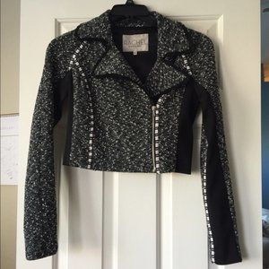 RACHEL Rachel Roy Black Crop Jacket